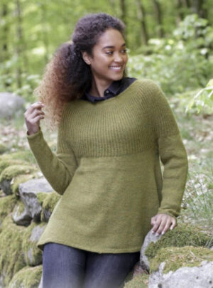 Evergreen by DROPS Design - Bluse Strikkeopskrift str. S - XXXL