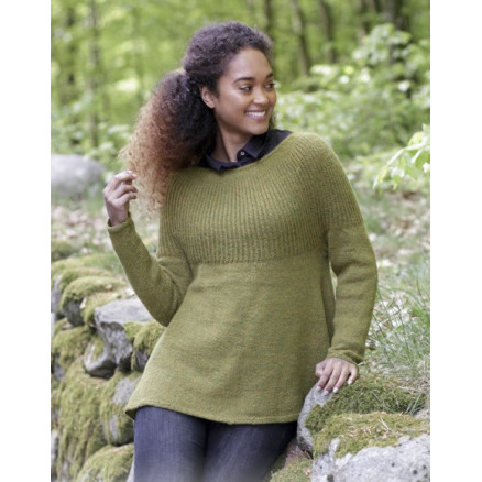 Evergreen by DROPS Design - Bluse Strikkeopskrift str. S - XXXL Evergreen by DROPS Design - Bluse Strikkeopskrift str. S - XXXL