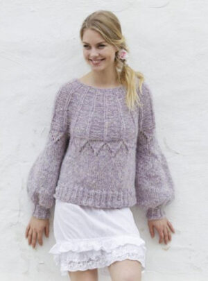 Fair Lily by DROPS Design - Bluse Strikkeopskrift str. S - XXXL