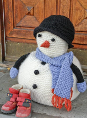 Frank by DROPS Design - Snemand Julepynt Strikkeopskrift 36 cm