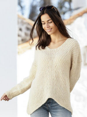 Freedom Found by DROPS Design - Bluse Strikkeopskrift str. S - XXXL