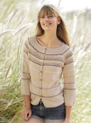 Freja Cardigan by DROPS Design - Jakke Strikkeopskrift str. S - XXXL