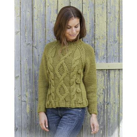 Green Tea by DROPS Design - Bluse Strikkeopskrift str. S - XXXL Green Tea by DROPS Design - Bluse Strikkeopskrift str. S - XXXL