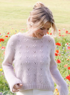 Heart Catcher by DROPS Design - Bluse Strikkeopskrift str. S - XXXL