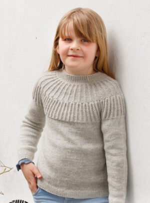 Hermine by DROPS Design - Bluse Strikkeopskrift str. 2-12 år