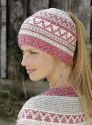 Hint of Heather HatÂ by DROPS Design - Hue Strikkeopskrift str. S/M - L/XL