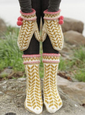 Hokey Pokey by DROPS Design - Vanter og sokker Strikkeopskrift str. 35/37 - 41/43