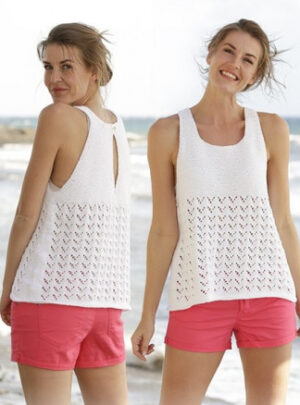 Holiday Bliss by DROPS Design - Top Strikkeopskrift str. S - XXXL