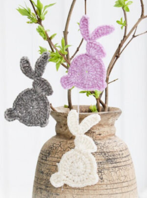 Hoppity Hop by DROPS Design - Kanin Hækleopskrift 10x5 cm