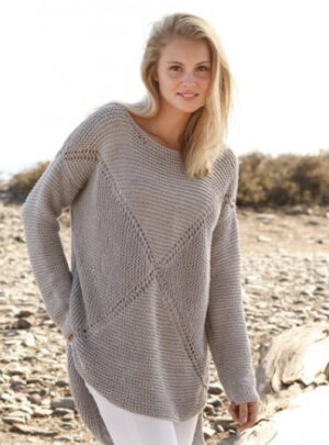 Hugs and kisses by DROPS Design - Bluse Strikkeopskrift str. S - XXXL