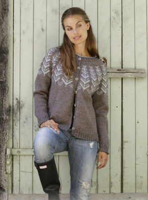 Inner Circle Jacket by DROPS Design - Jakke Strikkeopskrift str. S - XXXL