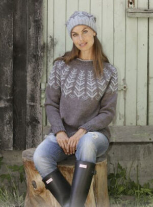 Inner Circle by DROPS Design - Bluse Strikkeopskrift str. S - XXXL