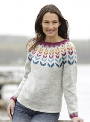 Joyride by DROPS Design - Bluse med nordisk mønster Strikkeopskrift str. S - XXXL