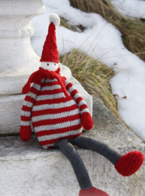 Julius by DROPS Design - Nisse Julepynt Strikkeopskrift 36 cm
