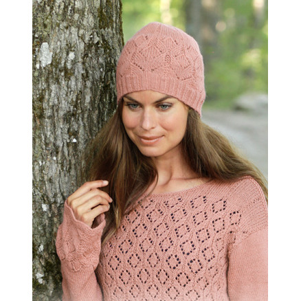 Lady Angelika by DROPS Design - Hue Strikkeopskrift str. S/M - L/XL Lady Angelika by DROPS Design - Hue Strikkeopskrift str. S/M - L/XL