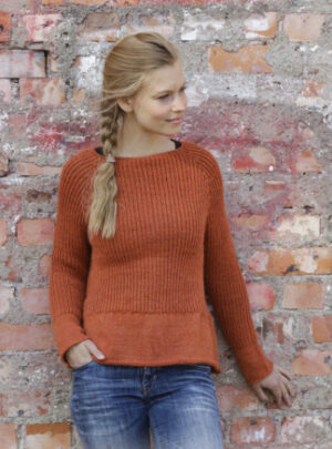 Last Days of Autumn by DROPS Design - Bluse Strikkeopskrift str. S - XXXL