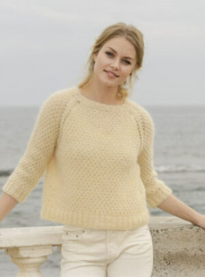 Le Conquet Jumper by DROPS Design - Bluse Strikkeopskrift str. XS/S - XXXL