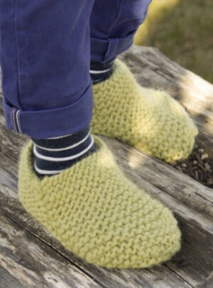 Lemon Jelly by DROPS Design - Tøfler Strikkeopskrift str. 20/21 - 35/37