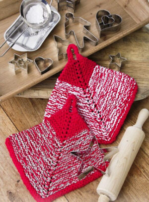 Let's Bake by DROPS Design - Grydelapper Strikkeopskrift 18x18 cm