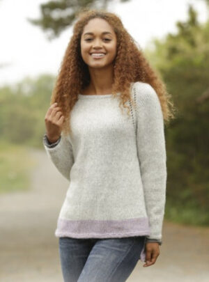 Lilla Camilla by DROPS Design - Bluse Strikkeopskrift str. S - XXXL