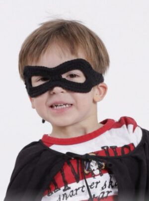 Little Zorro by DROPS Design - Maske Hækleopskrift One size