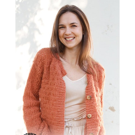 Maggie's Bricks Cardigan by DROPS Design - Cardigan Strikkeopskrift str. S - XXXL Maggie's Bricks Cardigan by DROPS Design - Cardigan Strikkeopskrift str. S - XXXL