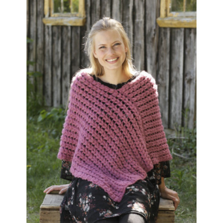 Malina by DROPS Design - Poncho Hækleopskrift str. S - XXXL Malina by DROPS Design - Poncho Hækleopskrift str. S - XXXL