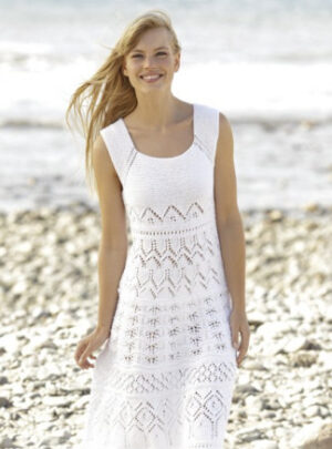 Mallorca by DROPS Design - Kjole Strikkeopskrift str. S - XXXL