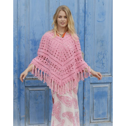 Mamma Mia by DROPS Design - Poncho Hækleopskrift str. S - XXXL Mamma Mia by DROPS Design - Poncho Hækleopskrift str. S - XXXL