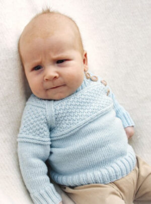 McDreamy by DROPS Design - Baby Blue Strikkeopskrift str. 1/3 mdr - 3/4 år