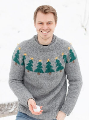 Merry Trees by DROPS Design - Bluse Strikkeopskrift str. S-XXXL