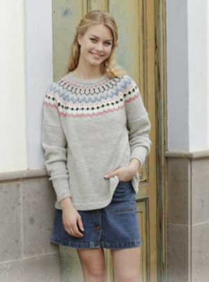 Mina Pullover by DROPS Design - Bluse Strikkeopskrift str. S - XXXL