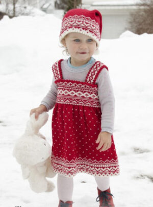 Miss Cookie by DROPS Design - Dress Strikkeopskrift str. 6 mdr-6 år