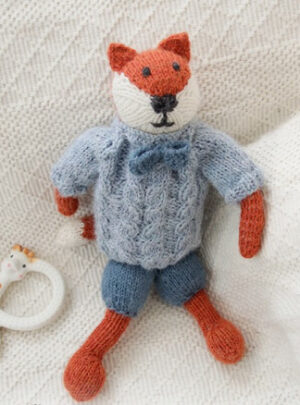Mister Fox by DROPS Design - Bamse Strikkeopskrift 27 cm