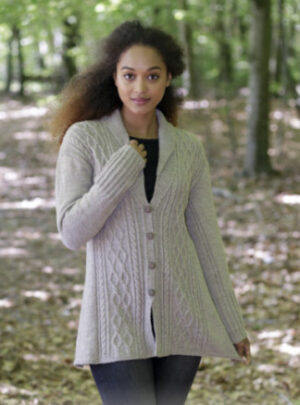 Morgan's Daughter Jacket by DROPS Design - Jakke Strikkeopskrift str. S - XXXL