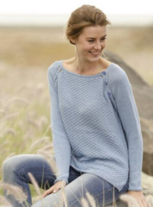 Morning at Home by DROPS Design - Bluse Strikkeopskrift str. S - XXXL