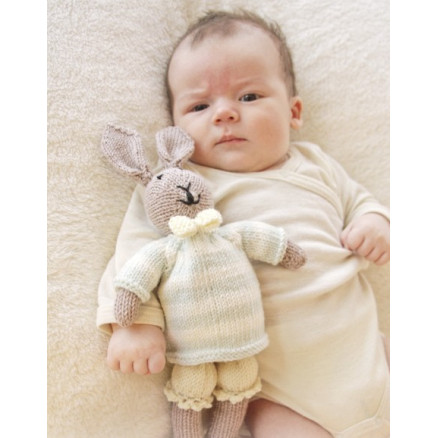 Mr. Bunny by DROPS Design - Baby Bamse Strikkeopskrift Mr. Bunny by DROPS Design - Baby Bamse Strikkeopskrift