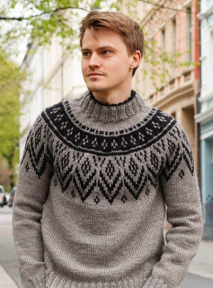 Nordic Nights by DROPS Design - Bluse Strikkeopskrift str. S-XXXL