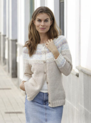 Nougat Cardigan by DROPS Design - Jakke Strikkeopskrift str. S - XXXL