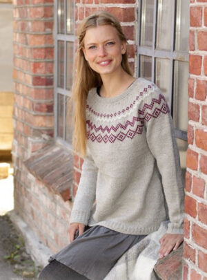 Old Mill Pullover by DROPS Design - Bluse Strikkeopskrift str. S - XXXL