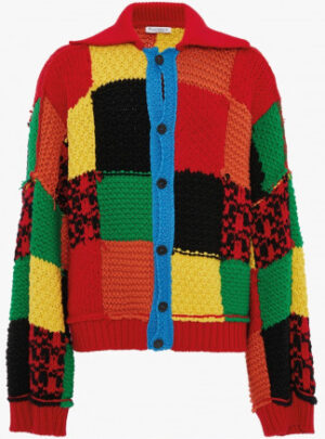 Patchwork-cardigan af JW Anderson - Cardigan Strikkeopskrift Onesize