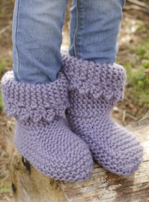 Plum Crumble by DROPS Design - Tøfler Strikkeopskrift str. 20/21 - 32/34