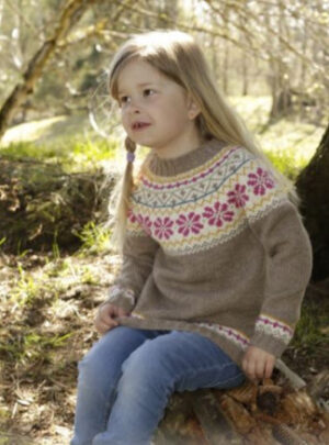 Prairie Fairy Jumper by DROPS Design - Bluse Strikkeopskrift str. 3/4 - 11/12 år