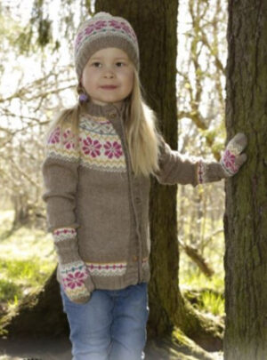 Prairie Fairy by DROPS Design - Jakke Strikkeopskrift str. 3/4 - 11/12 år
