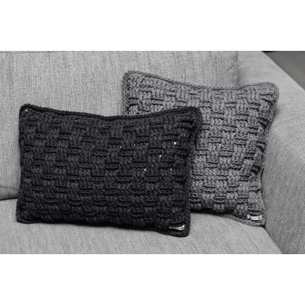 Puder i Kurvemønster af Rito Krea - Puder 30x50cm og 40x40cm - 2 stk Puder i Kurvemønster af Rito Krea - Puder 30x50cm og 40x40cm - 2 stk