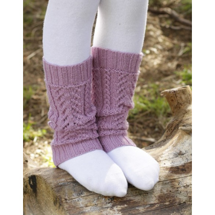 Raspberry Cream by DROPS Design - Benvarmere Strikkeopskrift 24 cm Raspberry Cream by DROPS Design - Benvarmere Strikkeopskrift 24 cm