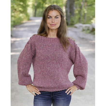 Raspberry Flirt by DROPS Design - Bluse Strikkeopskrift str. S - XXXL Raspberry Flirt by DROPS Design - Bluse Strikkeopskrift str. S - XXXL