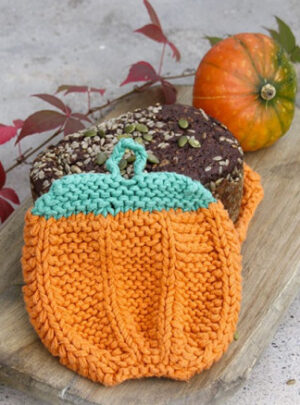 Roasted Pumpkin by DROPS Design - Grydelapper Halloween Strikkekit