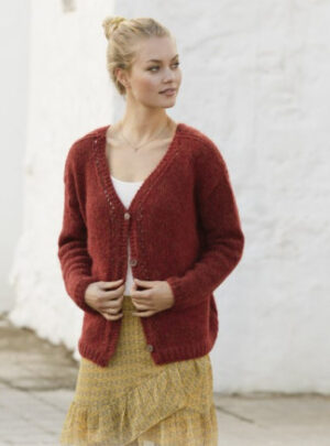 Robin Song Jacket by DROPS Design - Jakke Strikkeopskrift str. S - XXXL