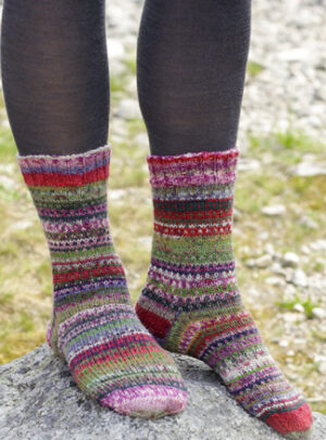 Rock Socks by DROPS Design - Sokker Strikkeopskrift str. 35/37 - 41/43
